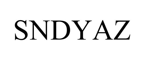 Trademark Logo SNDYAZ