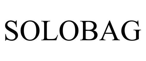 Trademark Logo SOLOBAG