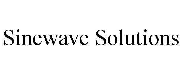  SINEWAVE SOLUTIONS