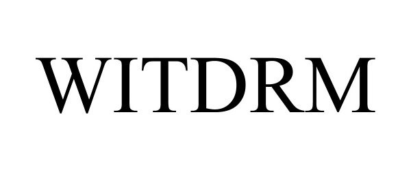 Trademark Logo WITDRM