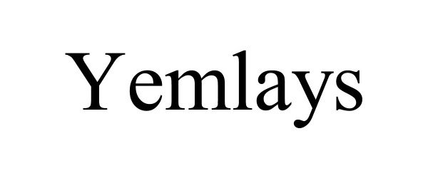 Trademark Logo YEMLAYS