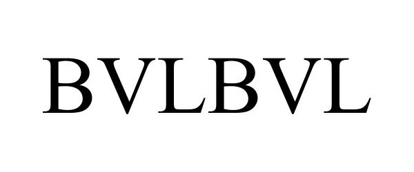 Trademark Logo BVLBVL