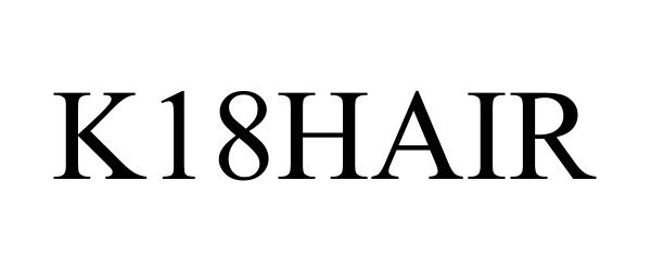 Trademark Logo K18HAIR