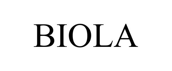 Trademark Logo BIOLA