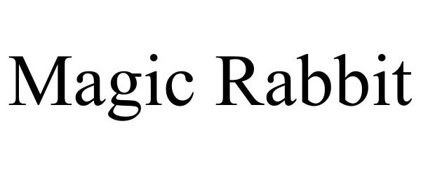 Trademark Logo MAGIC RABBIT