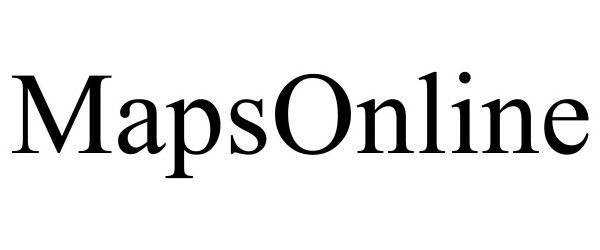 Trademark Logo MAPSONLINE