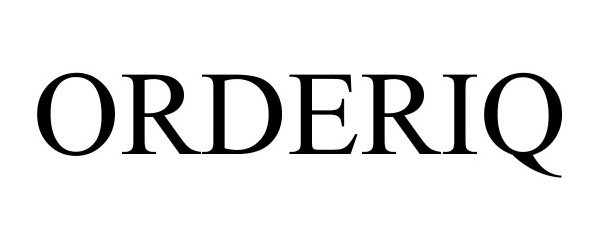 Trademark Logo ORDERIQ