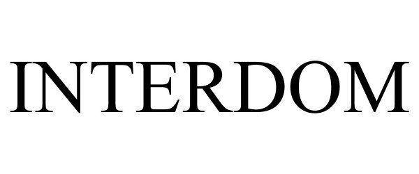 Trademark Logo INTERDOM