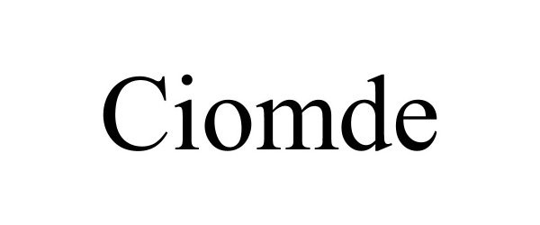 Trademark Logo CIOMDE