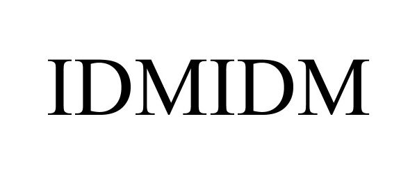 Trademark Logo IDMIDM