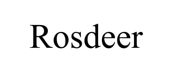 Trademark Logo ROSDEER