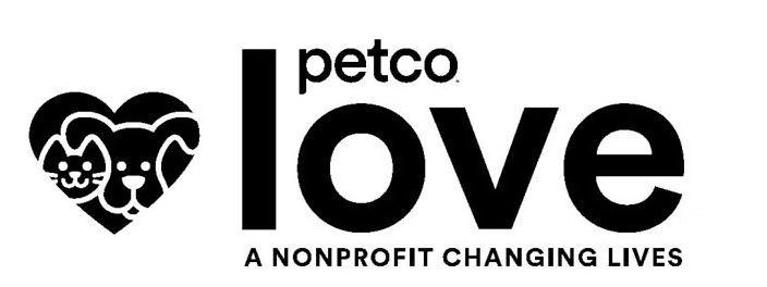 Trademark Logo PETCO LOVE A NONPROFIT CHANGING LIVES