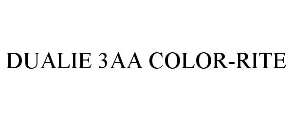 Trademark Logo DUALIE 3AA COLOR-RITE