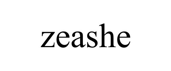 Trademark Logo ZEASHE