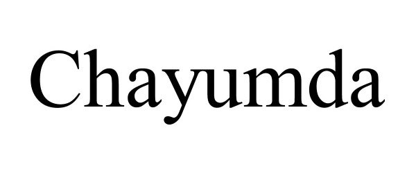 Trademark Logo CHAYUMDA