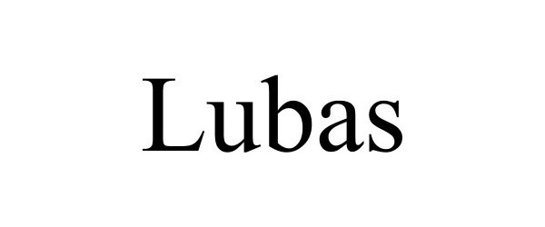 Trademark Logo LUBAS