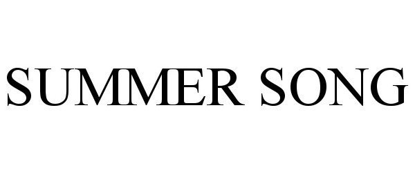 Trademark Logo SUMMER SONG