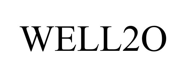 Trademark Logo WELL2O