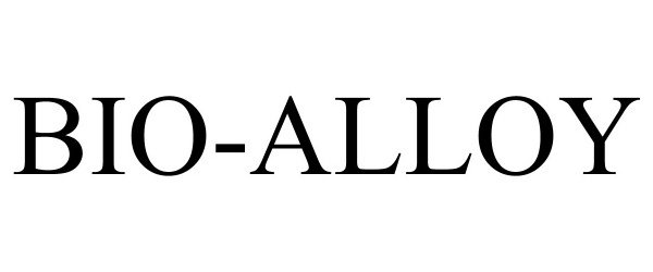 Trademark Logo BIO-ALLOY