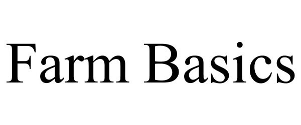Trademark Logo FARM BASICS