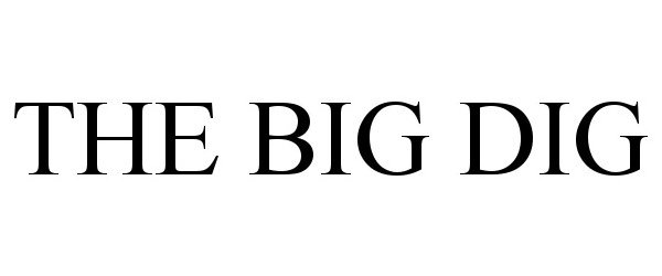 Trademark Logo THE BIG DIG