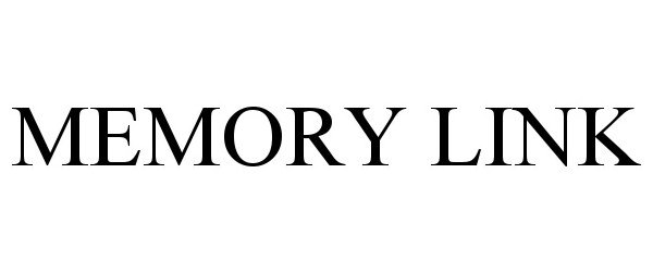 Trademark Logo MEMORY LINK