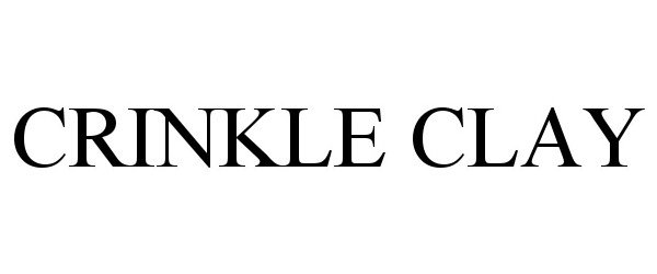 Trademark Logo CRINKLE CLAY
