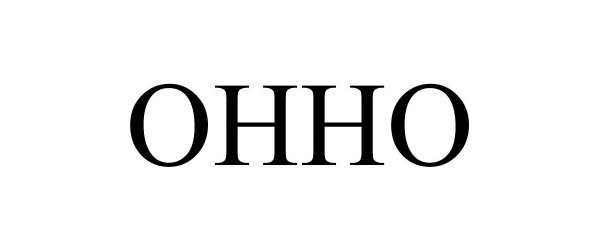 Trademark Logo OHHO