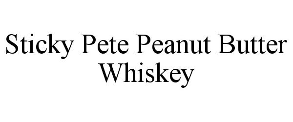  STICKY PETE PEANUT BUTTER WHISKEY