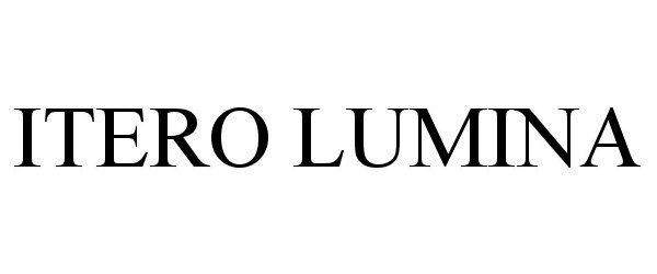 Trademark Logo ITERO LUMINA