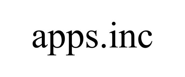 Trademark Logo APPS.INC