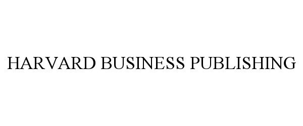 Trademark Logo HARVARD BUSINESS PUBLISHING