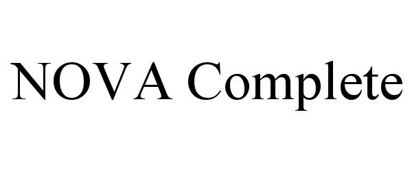 Trademark Logo NOVA COMPLETE