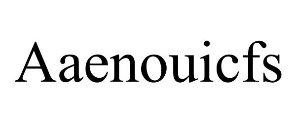  AAENOUICFS