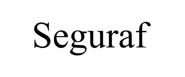Trademark Logo SEGURAF
