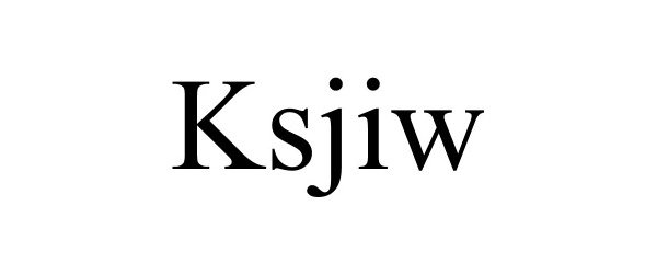 Trademark Logo KSJIW