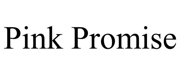 Trademark Logo PINK PROMISE