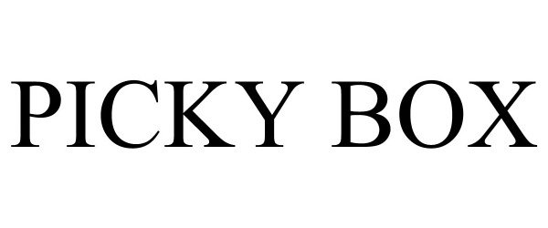 Trademark Logo PICKY BOX