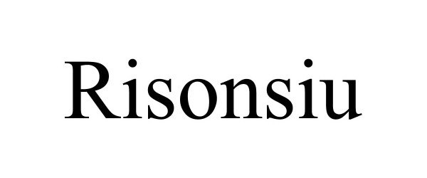 Trademark Logo RISONSIU