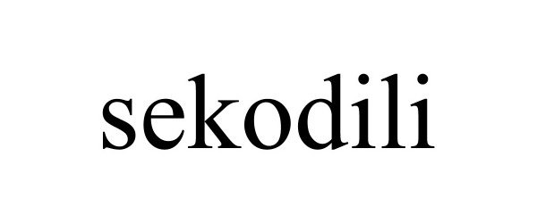 Trademark Logo SEKODILI