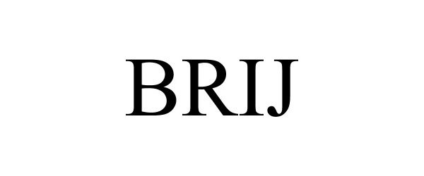 Trademark Logo BRIJ