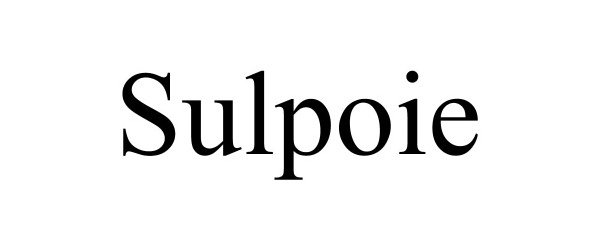 Trademark Logo SULPOIE