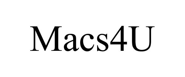 Trademark Logo MACS4U