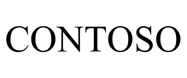 Trademark Logo CONTOSO