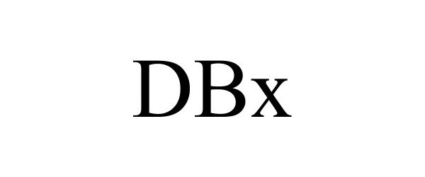 Trademark Logo DBX