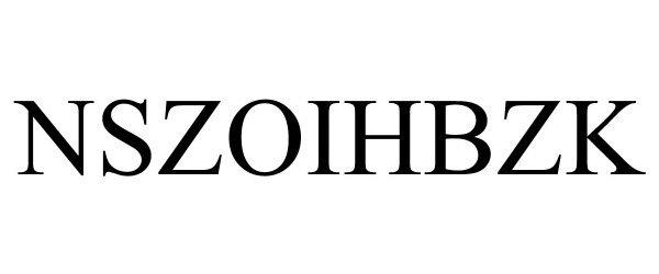 Trademark Logo NSZOIHBZK