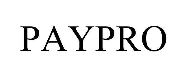 Trademark Logo PAYPRO