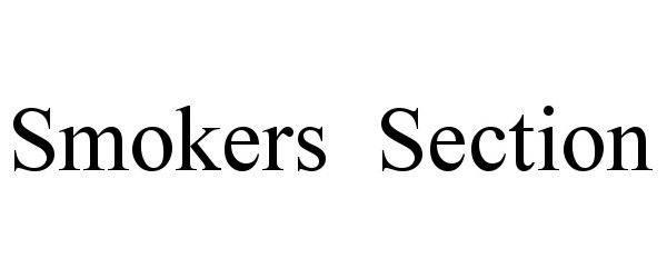 Trademark Logo SMOKERS SECTION