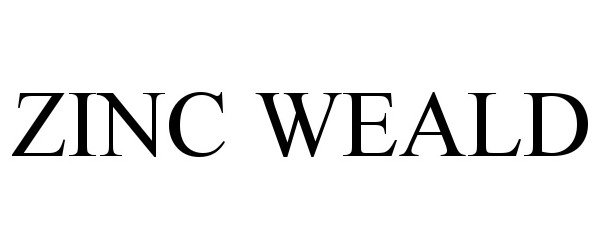 Trademark Logo ZINC WEALD