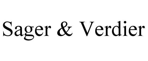 Trademark Logo SAGER & VERDIER